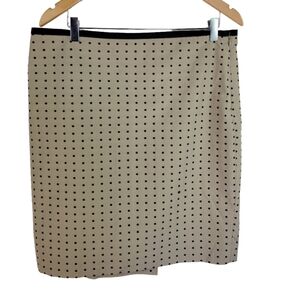 Outback Beige Polka dot Skirt beige black 14 size